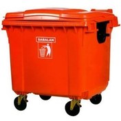 تصویر مخزن زباله ۶۶۰ لیتری چرخدار مکانیزه 
