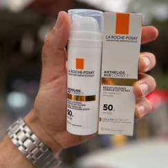 تصویر کرم ضد آفتاب ضد لک SPF50 آنتلیوس ایج کارکت لاروش پوزای 