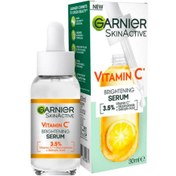 تصویر سرم روشن کننده ویتامین سی گارنیه حجم 30 میلی لیتر ا Garnier Vitamin C Lightening Serum 30ml Garnier Vitamin C Lightening Serum 30ml