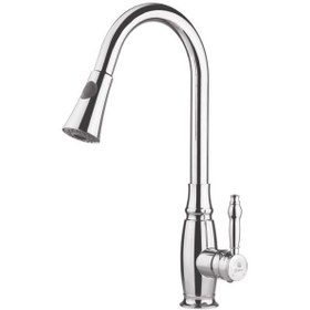 تصویر شیر ظرفشویی آشپزخانه شاوری شیبه مدل باران Shibeh Sink Mixer Faucet