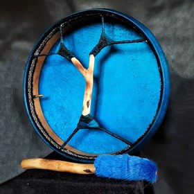 تصویر شمنیک درام پوست طبیعی مدل کوک بادی آبی 