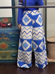 تصویر شلوار بگ دامنی طرحدار 