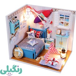 تصویر پازل سه بعدی خانه مینیاتوری مدل Brandon’s room (کد M010) 