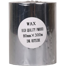 تصویر ریبون پرینتر لیبل زن NP مدل Wax 80mm x 300m NP Wax 80mm x 300m Label Printer Ribbon