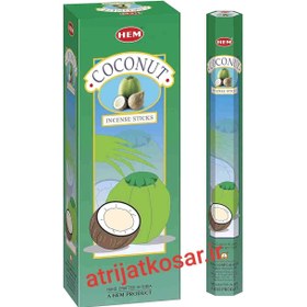 تصویر عود شاخه ای با عطر خوش و آرامشبخش نارگیل coconut HEM Coconut Incense Sticks