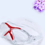 تصویر عینک فرم بزرگ استخر شنا زنانه و مردانه آکواپرو ( Aquapro ) مدل X5 با کیفیت اعلا سیلیکونی ضد بخار قرمز رنگ 