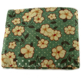 تصویر کیف پول کتان طرح Spring Blossom 