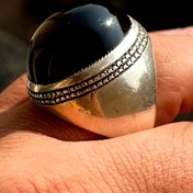 تصویر انگشتر عقیق شفت العبد رکاب دستساز قدیمی 