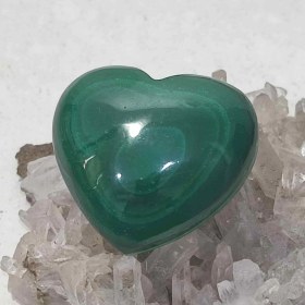 تصویر نگین مالاکیت قلبی کد 1 