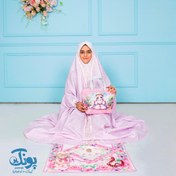 تصویر پک جشن تکلیف دخترانه به همراه چادر صورتی و کیف 