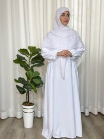 تصویر چادر احرام سفید 