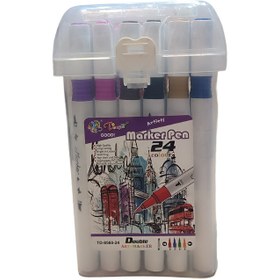 تصویر ماژیک رنگ آمیزی دوسر 24 رنگ 