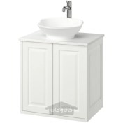 تصویر دستشویی/ روشویی/ شیر آب با درب ایکیا مدل IKEA TÄNNFORSEN / VÄSTERSJÖN رنگ سفید 
