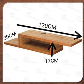 تصویر شلف تلویزیون دیواری کژال 