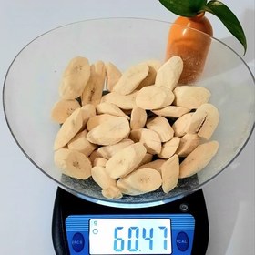 تصویر موز خشک پفکی 60 گرمی (فریز درایر freeze-dried) 