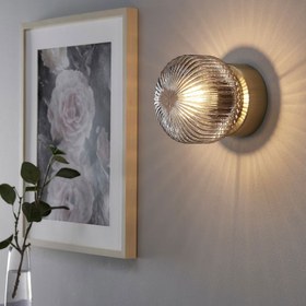 تصویر چراغ دیواری ایکیا مدل SOLKLINT IKEA SOLKLINT Wall lamp, wired-in installation