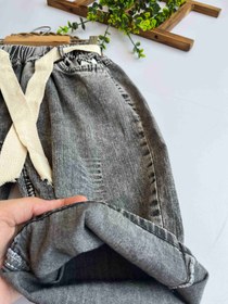 تصویر شلوارک جین بچه‌گانه ذغالی - 85 