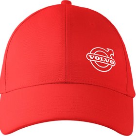 تصویر کلاه کتان قرمز ولوو 