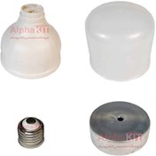 تصویر لامپ LED ۲۰ وات با هیت سینک آلومینیومی و سرپیچ E27 