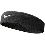 تصویر هد بند و مچ بند مردانه سیاه برند nike NNN27010 Swoosh Headband Havlu Saç Bandı Nnn27010