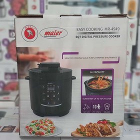 تصویر زودپز ، مولتی کوکر و پلوپز برقی مایر مدل Maier MR-4949 Maier MR-4949 electric pressure cooker, multicooker and rice cooker