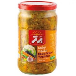 تصویر ترشي مخلوط ساده 670 گرم برتر 