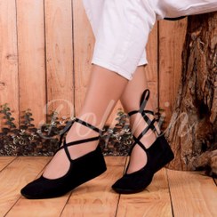 تصویر پاپوش زنانه مخمل شنل خاویاری 