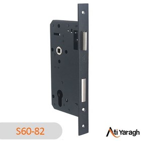 تصویر قفل سوئیچی S45-82 مشکی (زبانه نیکل) لوکس سیفتی - Safety 