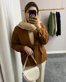 تصویر کت لینن عروسکی 