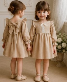 تصویر پیراهن دخترانه بچگانه کد ۱۰۴۳ 