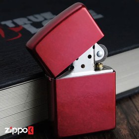 تصویر فندک اورجینال بنزینی زیپو مدل Zippo CANDY APPLE RED Zippo CANDY APPLE RED