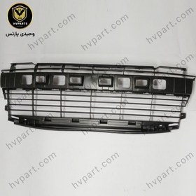 تصویر توری سپر جلو نقره ایی و رد لاین و مشکی خام 207 Stripp for peugeot 207