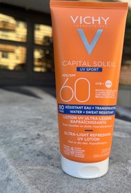 تصویر ضد افتاب/لوسیون بسیار سبک «ویشی »کانادا 200میل VICHY sun care(200 mil)