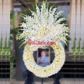 تصویر پایه گل سوگواری 