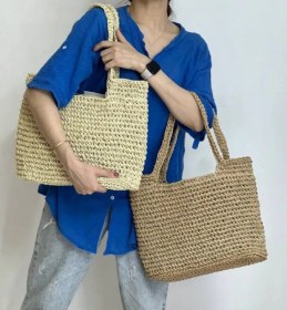 تصویر کیف حصیری 2 