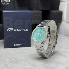 تصویر ساعت کاسیو ادیفایس مردانه صفحه آبی تقویم دار استیل رنگ ثابت ضد اب Casio Edifice EFR-S108D-2BV