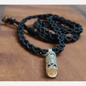 تصویر گردن آویز بافت مخصوص جاحرزی نقره 