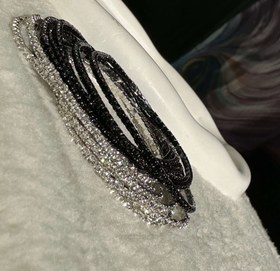 تصویر دستبند کشی فول نگین 