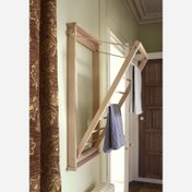 تصویر رخت آویز دیواری جمع شونده _ مخصوص خشک کردن حوله و لباس 