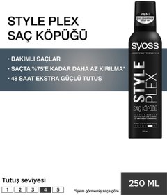 تصویر فوم مو اورجینال برند Syoss مدل Style Plex Köpük 250 ml کد 3004154 