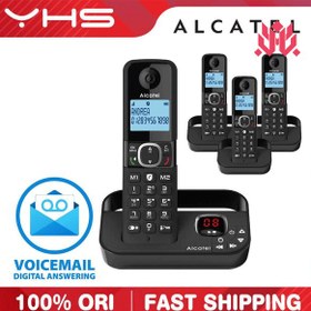 تصویر تلفن سه گوشی اصلی Alcatel مدل f680 voice trio 