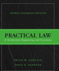 تصویر [PDF] دانلود کتاب Practical Law Of Architecture, Engineering, And Geoscience, Third Canadian Edition, Test Bank, 3rd ed, 2016 