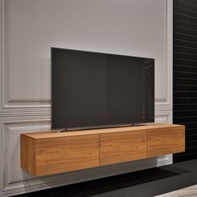 تصویر میز تلویزیون مدل 3کشو دیواری( ارسال به تهران رایگان) - سفیدگردویی / طول 120 ا TF 158 TF 158