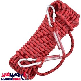 تصویر طناب کوهنوردی دو سر کارابین دار مدل 12MM 12mm double-ended climbing rope with carabiner