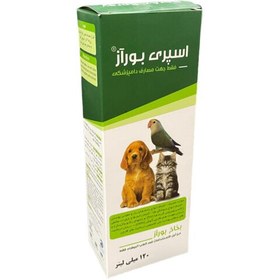 تصویر اسپری ترمیم کننده زخم حیوانات بوراز حجم ۱۲۰ میلی لیتر 