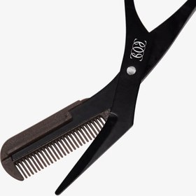 تصویر قیچی و شانه ابرو Chestnut Eyebrow Scissors with Comb