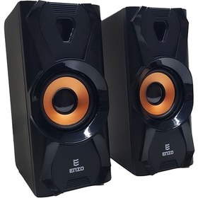 تصویر اسپیکر دو تیکه سیمی انزو مدل ENZO SL-130 ENZO MULTIMEDIA SPEAKER USB2.0 SL 130