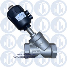 تصویر انگل ولو برند emerzon Pneumatic Angle Seat Valve EMERZON