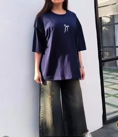 تصویر تیشرت باکسی پاپیون 