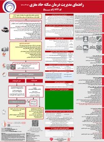 تصویر پوستر کد 724 (استروک)- راهنمای جامع مدیریت درمان سکته حاد مغزی (کد سما) - ویژه کادر درمان 